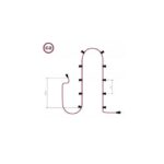 Guirlande Extérieure Lumet System 12.5m avec 10 Douilles E27 Noire Creative-Cables CATE27N125 Orange