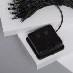 Guirlande LED extérieure câble noir avec boîtier de contrôle