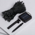 Guirlande LED Extérieure Solaire Câble 22m RGB