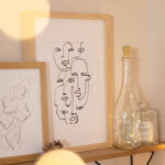 Guirlande LED fil de fer dans bouteille en verre, lumière blanc chaud