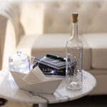 Guirlande LED fil de fer insérée dans bouteille en verre, éclairage blanc froid 6000K