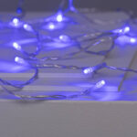 Guirlande LED Extérieure à Piles 5m Bleu