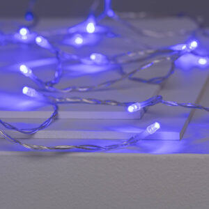 Guirlande LED Extérieure à Piles 5m Bleu