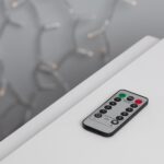 Guirlande LED avec télécommande, petites lampes blanc chaud sur câble fin