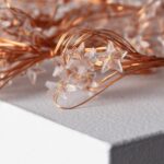 Guirlande LED petites étoiles transparentes sur fil cuivre