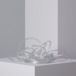 Guirlande LED ruban flexible transparent enroulé, tube plastique souple pour éclairage décoratif