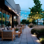 Kit Guirlande Lumineuse Extérieure IP44 10m Noir + 10 Ampoules LED Filament B22 6W G95