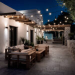 Guirlande lumineuse extérieure noire 5m avec ampoules globes filament G95 B22