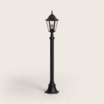Lampadaire Extérieur en Saillie sur Pied 185 cm Black Traditional