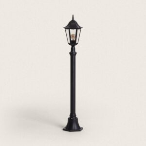 Lampadaire Extérieur en Saillie sur Pied 185 cm Black Traditional