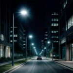 Lampadaire LED 100W Harlem LUMILEDS Gris Blanc neutre 4000K