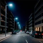 Lampadaire LED 150W Harlem LUMILEDS Gris