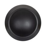 Luminaire extérieur rond noir à dôme mat