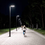 Lampadaire LED 60W Harlem Chip OSRAM 135 lm/W Noir Blanc neutre 4000K