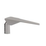 Lampadaire extérieur LED gris mat, tête effilée avec fixation sur mât