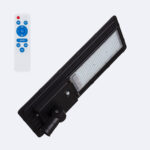 Lampadaire LED Solaire 13800 lm 170lm/W Sinaí avec MPPT et Détecteur de Mouvement Blanc froid 6000K