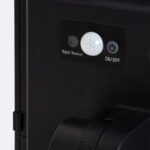 Lampadaire solaire boîtier noir avec détecteur de mouvement PIR et bouton ON/OFF