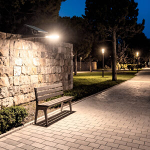 Lampadaire LED Solaire 4200 lm 140 lm/W Naxus Blanc neutre 4000K