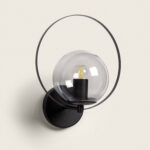 Lampe Murale Extérieure Métal et Verre Jubail