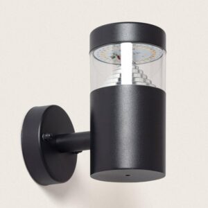 Lampe Murale LED Extérieure 5W Acier Inoxydable Inti Black Blanc chaud 3000K