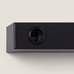 Applique murale en métal noir, barrette rectangulaire avec spot encastré