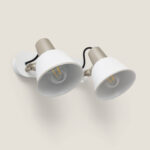 Lampe Murale Salle de Bain Métal 2 Spots Birzay