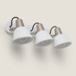 Lampe Murale Salle de Bain Métal 3 Spots Birzay