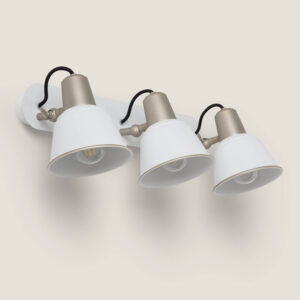 Lampe Murale Salle de Bain Métal 3 Spots Birzay