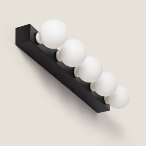 Lampe Murale Salle de Bain Métal 5 Spots Aizkra