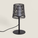 Lampe à Poser Extérieure Asha Noir