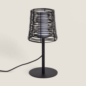 Lampe à Poser Extérieure Asha Noir