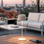 2 W Extérieure Portative Aluminium avec Batterie Rechargeable Wink Beige