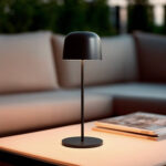 2 W Extérieure Portative Aluminium avec Batterie Rechargeable Wink Noir