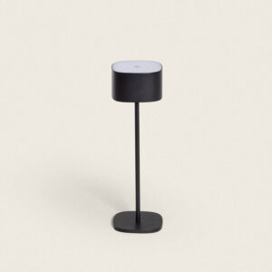 Lampe à Poser LED 2W Portable avec Batterie USB Rechargeable Mounka Square Noir