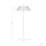 Lampe à Poser LED Portable Extérieur avec Batterie USB Rechargeable Hoima