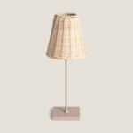 Lampe à Poser LED Portable Extérieur avec Batterie USB Rechargeable Métal Medinilla Beige