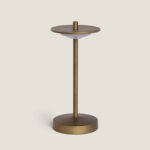 Lampe à Poser LED Portable Extérieure Métal avec Batterie Rechargeable Estepona Laiton