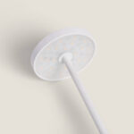 Lampe suspendue LED blanche sur câble, diffuseur circulaire