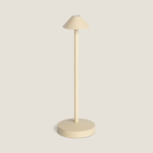 Lampe à Poser LED Portable Extérieure Métal avec Batterie Rechargeable Magatzi Beige