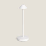 Lampe à Poser LED Portable Extérieure Métal avec Batterie Rechargeable Magatzi Blanc