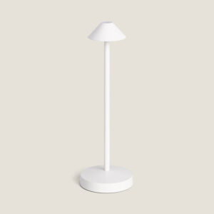 Lampe à Poser LED Portable Extérieure Métal avec Batterie Rechargeable Magatzi Blanc