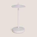 Lampe à Poser LED Portable Extérieure Métal avec Batterie Rechargeable Milevani Blanc