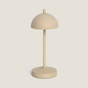 Lampe à Poser LED Portable Extérieure Métal avec Batterie Rechargeable Pirinoa Beige