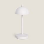 Lampe à Poser LED Portable Extérieure Métal avec Batterie Rechargeable Pirinoa Blanc