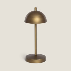 Lampe à Poser LED Portable Extérieure Métal avec Batterie Rechargeable Pirinoa Laiton