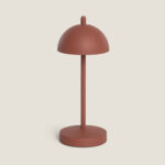 Lampe à Poser LED Portable Extérieure Métal avec Batterie Rechargeable Pirinoa Terre cuite