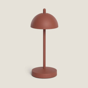 Lampe à Poser LED Portable Extérieure Métal avec Batterie Rechargeable Pirinoa Terre cuite