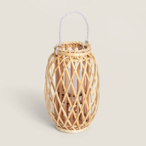 Lampe à Poser LED Portable Rotin Big Alejandría