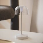 Lampe à Poser LED Portable pour Extérieur Métal avec Batterie Rechargeable Lendora 1W Blanc chaud 2500K Blanc