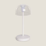 Lampe à Poser LED Portable pour Extérieur Métal avec Batterie Rechargeable Lendora Blanc